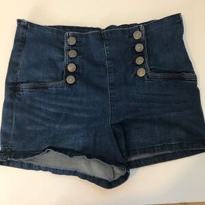 EightyTwo High-Waist Denin Mom Shorts sz 13